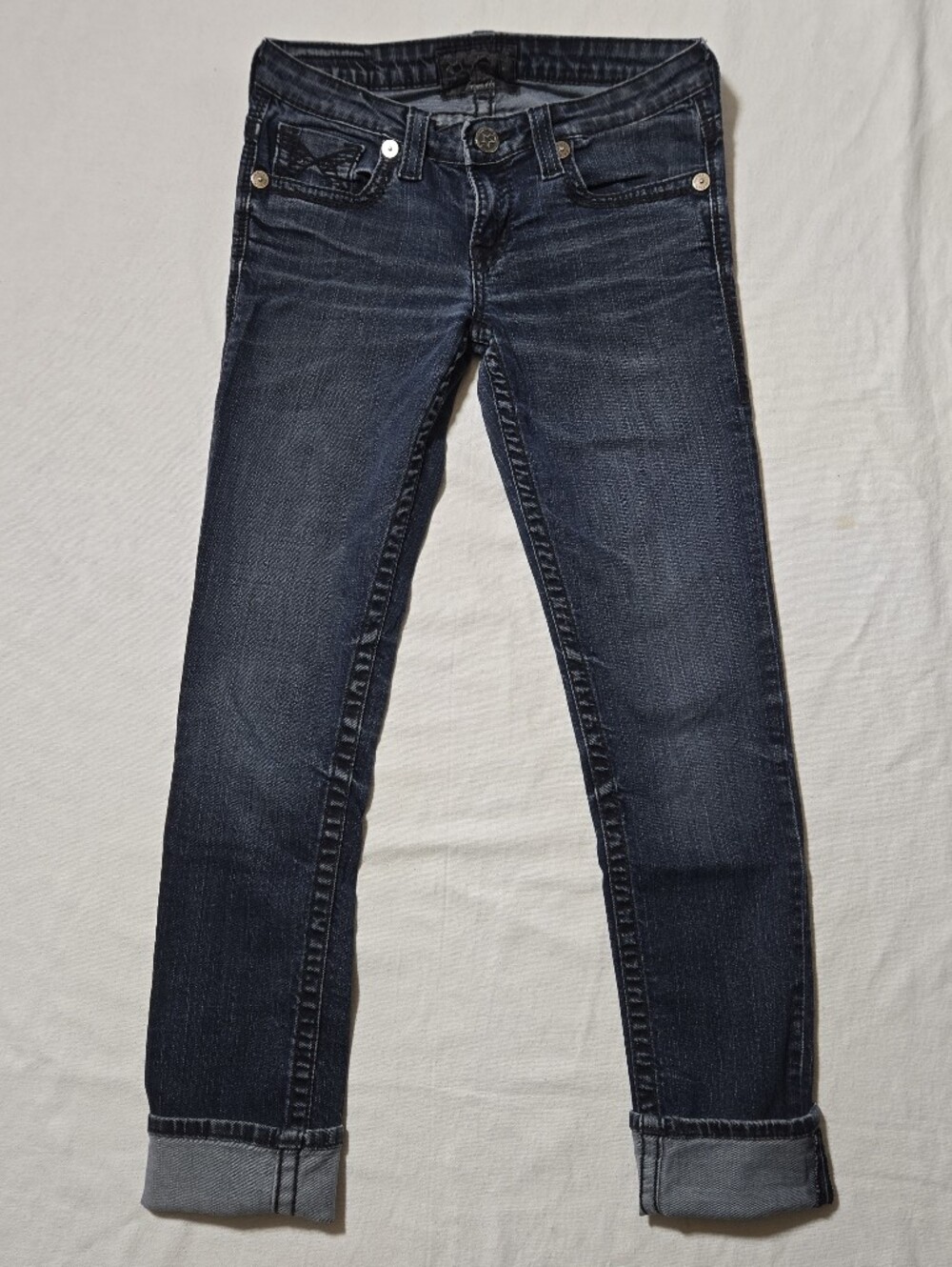 Big Star Vintage Skinny Jeans in Dark Blue Wash